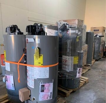 Water Heaters In A Warehouse