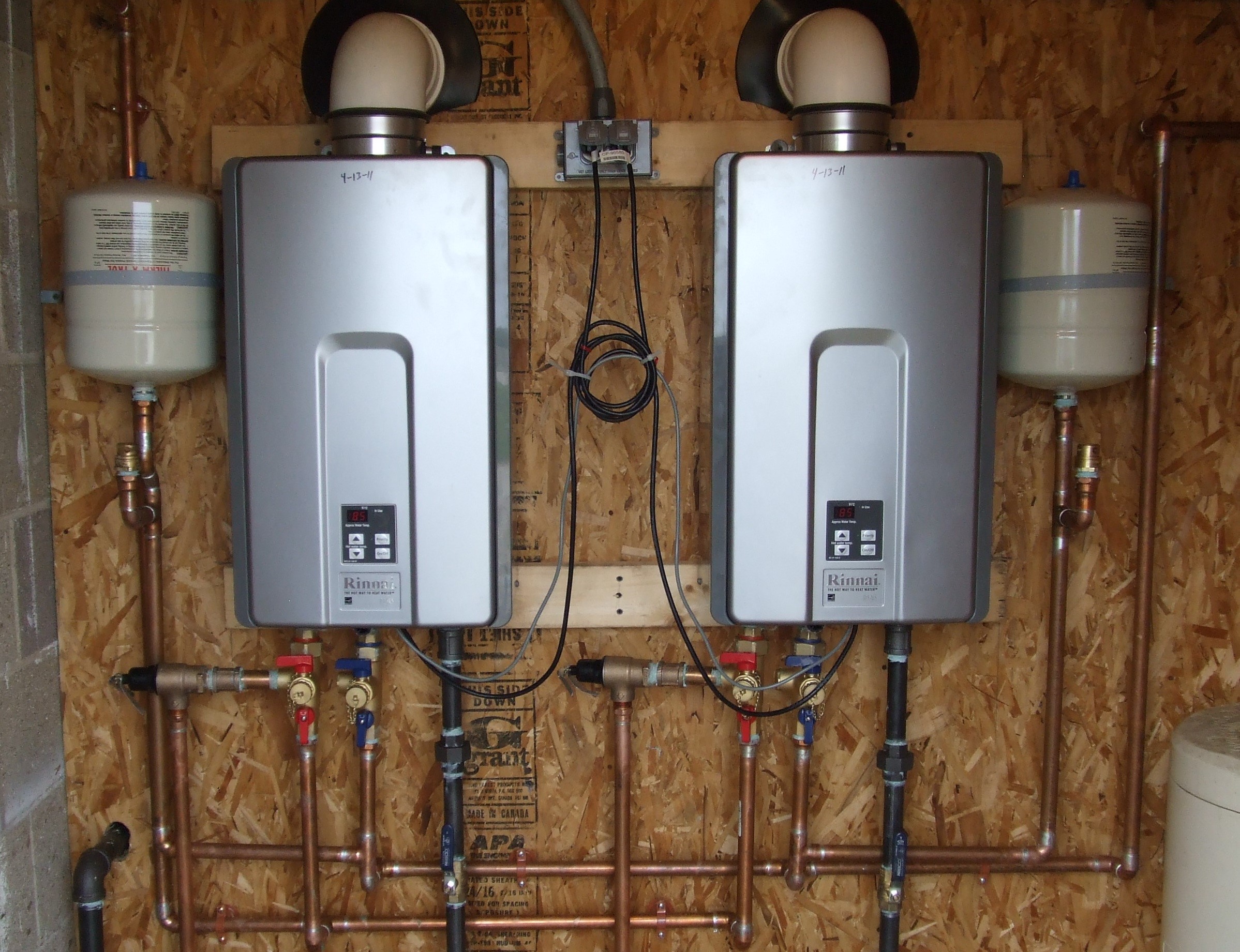 2 Tankless Water Heaters
